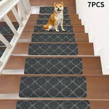 4/7/15pcs Carpet Stair Treads, Suitable For Stair Steps, Protect Elderly And Pets, Non-Slip Stair Mats, Trimmable And Reusable, Reinforced Edges, Durable Stair Covering Pads - Multicolor - View 21