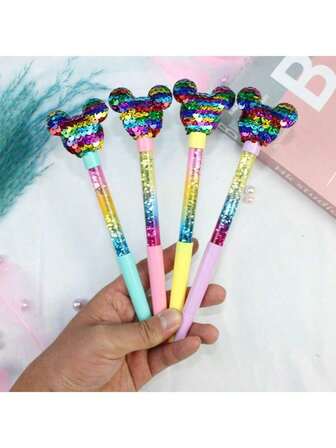 1pc ,  Sequin Quicksand Pens, Student Exam Signature Pens 0.5mm Neutral Pens, Ballpoint Pens Creative Pens, Student Writing Pens, Office Pens