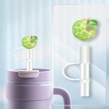 6Pcs Resin Shiny Bling Straw Topper Cover For, 10mm Straw Covers Cap For Cup 30&40oz With Tumblers (Butterfly) - 水果 - 查看 6