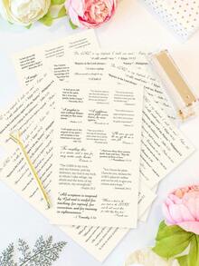 75张男女通用圣经标签，粉色圣经标签，圣经书卷标签，圣经学习标签，圣经索引标签，圣经学习用品，完美礼物 - 米色 - 查看 8