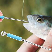 Stainless Steel Fishing Hook Extractor Quick Release Tool With Ergonomic Handle Multi-Purpose Design For Fishing