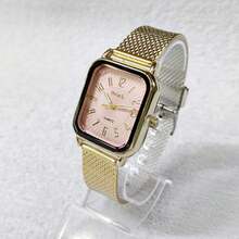 Women's Square Silicone Watch - Rosa - Ver 1