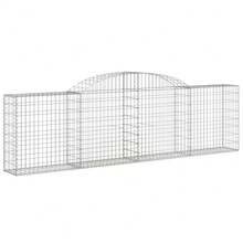 vidaXL 10 pièces Gabions voûtés 300x30x80/100 cm en fer