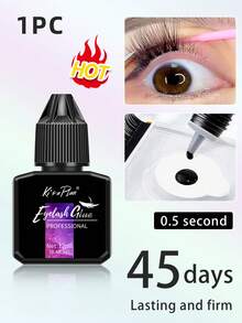 1支/2支/3支/4支/5支装 专业睫毛嫁接胶水，5毫升/12毫升，强力粘合，1-2秒速干，持久6-7周，低致敏性，塑料瓶包装，适用于DIY嫁接睫毛，家用睫毛胶，嫁接睫毛胶，黑色，敏感肌友好，速干防水，单根睫毛胶，持久DIY嫁接睫毛胶，强力粘合睫毛胶，睫毛胶 - 黑色 - 查看 21