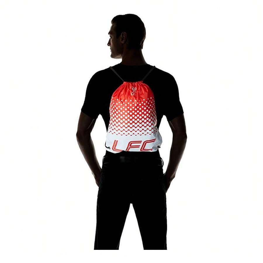Liverpool FC Official Football Fade Design Gym Bag (Red/White) - 100% Polyester - (BS517) - Red - View 1