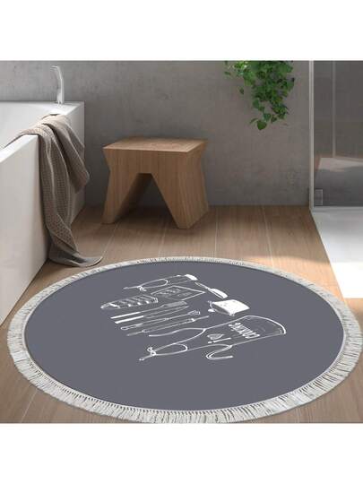 Pearl Digital Non Slip Printed Turkish Vloerkleed AL4032 Zachte Touch, Washable Tapijt Felt Backing Moderne ative Vloer Mat, Living Room, Bedroom, Bathroom, Hallway Or Entryway Available In Many Sizes Quick Drying, Highly Absorbent, Soft, Com Tafel Both Indoor Outdoor view 7