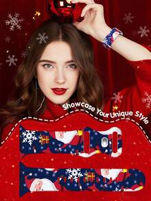 Cinturino per orologio a tema natalizio compatibile con Apple Watch, misure 42mm 41mm 40mm 38mm 44mm 45mm 46mm 49mm, adatto per donne e uomini, cinturini per orologio compatibili con Series 11 10 9 SE 8 7 6 5 4 3 Ultra1/2/3, motivi natalizi e festivi carini