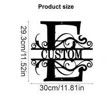 1 Fine Metal Art Logo - Personalized Last Name Logo, Name Design, Home Decoration With Custom Initials Thumbnail, Classic Style, Wall-Mounted Wall Art Decoration For Theme Parties, Perfect Heartfelt Gifts For Friends And Family, Customizable Wedding Gifts., Valentine Day, Valentine Day Decor Ornamental Exquisite, High-Quality Custom, Personalized, Unique Ideal Gifts For Her Pets ,Forever Love - Multicolor - View 54