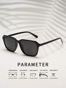 1 pezzo occhiali polarizzati stile retrò casual, adatti per guida, viaggio, pesca, escursioni, con montatura quadrata leggera e comoda. Accessori da spiaggia eleganti e alla moda, adatti per maglioni, giacche, felpe con cappuccio, pantaloni in pelle. Occhiali eleganti per l'estate, la spiaggia, le vacanze e le attività all'aperto.