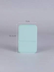 Espejo de maquillaje plegable y portátil, espejo cosmético con soporte, espejo de viaje, artículos de belleza, espejo de maquillaje de escritorio, espejo compacto de escritorio rectangular plegable de estilo sencillo, espejo de maquillaje portátil de viaje para retoque cosmético para mujer y niña como regalo