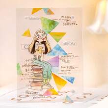 200cm/Rolo, Tema de Padrão Geométrico, Adesivos de Padrão Geométrico, Pacote de Material DIY Criativo, Adequado para Scrapbooking, Decoração de Cadernos, Capas de Telefone, Cartões Postais, Adesivos de Vedação, Presentes de Aniversário