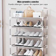 LÈRFM 9-Tier Tall Shoe Rack, Suitable For Hallways, Closets, And Entryways, Adjustable Shoe Rack, Sturdy And Durable, Storage Shoe Rack, Narrow Non-Woven Freestanding Shoe Rack - White - View 7