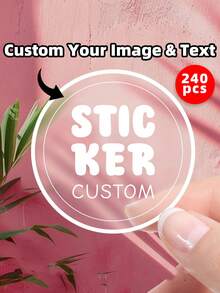 1-240pcs Customizable Labels - Stickers With Customizable Text & Images, Including Customized Thank You Labels, Waterproof Stickers, Customizable Photo Avatars, Colorful Customized Thank You Labels, Personalized Stickers For Home, Office, Multi-Purpose, Housewarming, Home Decor, Arts, Crafts & Sewing, Calendars & Holidays ,For Family - Multicolor - View 57