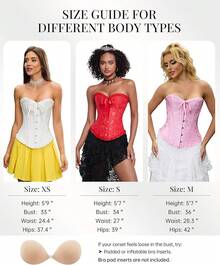 Corset Tops For Women, Bustier Shapewear Lingerie, Lace Waist Push Up Bodysuit - Màu xanh lam - Xem 6
