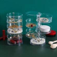 Jewelry Organizer With 5 Drawers - Ideal For Rings, Earrings And Bracelets - Trong sáng - Xem 7