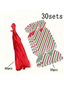 45/90 Pcs Red Gift Boxes With Ribbons, Multi-Purpose Paper Gift Boxes, Suitable For Carnival, Christmas, Thanksgiving, New Year, And Multi-Functional Party Gift Box Packaging