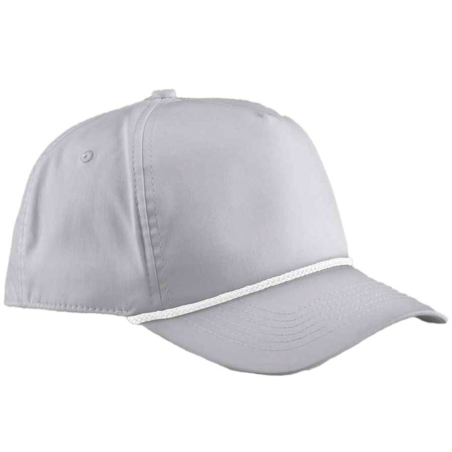 Beechfield Baseball Cap (Light Grey/White) - 100% Polyester - (RW10628) - Gris Claro - Ver 1