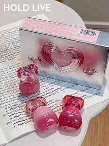 HOLD LIVE 可爱唇彩礼品套装，唇彩，保湿唇彩，裸色唇膏，亮泽保湿 - H01 - 查看 6