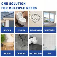 Transparent Waterproof Sealant, Leak Repair Adhesive, Heavy Duty Sealant For Roof And Pipe, Transparent Crack Filler, Water-Based Glue, DIY Drainage Repair Kit, Multi-Surface Adhesive, Fast Drying Emergency Repair