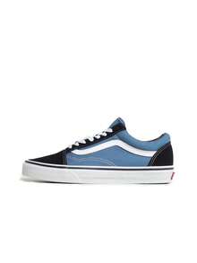 Vans Old Skool 男女款运动鞋 耐用绒面帆布低帮滑板鞋 VN000D3HNVY - 海軍 - 查看 1
