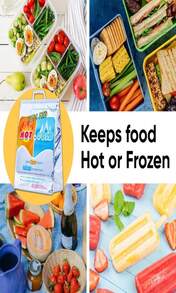 Superio Hot And Cold Insulated Bags For Food Delivery, Grocery Shopping Bags, Food Storage For Hot And Frozen Food For Travel, Disposable Cooler Bag, Reinforced Thermal Lunch Bag (1, 12"X135") - MàuI - Xem 4