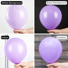 127pcs Balloons,  Balloons Different Sizes Pack Of 36 Inch 18 Inch 12 Inch 10 Inch 5 Inch Balloons For Balloon Garland - Trending, Best Seller, New Arrival, Party Supplies, Elegant Decor, Party Decoration, Wedding & Birthday - 紫色 - 查看 2