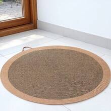 وسادة خدش القطط المستديرة، مناسبة للقطط الصغيرة والبالغة للعب والخدش، مثالية للاستخدام المنزلي