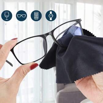 6 pezzi Panno morbido per la pulizia di lenti di occhiali, panno per la pulizia di occhiali da sole in microfibra