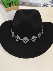 1pc Fashionable Versatile High-End Geometric Hatband, Detachable Hat Accessory