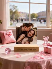 1 PC Custom Photo Curtains - Personalized Portrait Printing, Blackout Panels For Living Room Decoration, Machine Washable Polyester, Cordless Design, Perfect Gift For Holidays And Graduations, Living Room Curtains.