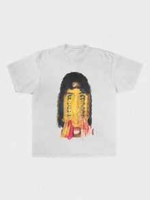 Men's New Fashion Hip Hop Printed T-Shirt - White - View 2