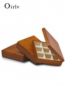 Oirlv 1 PC Wooden Jewelry Box Organizer Ring Necklace Earring Bracelet Box Jewelry Storage Multi Display Jewelry Box Organizer Case ,The Elegant Jewelry Organizer Box Can Be Used To Store Rings,Earrings,Brooches And Other Exquisite Jewelry