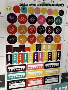 2026 Wall Calendar - Full Year View, 2026 Wall Calendar Suitable For Home, School And Office, 2026 Calendar Planner, Home Organization, Study Supplies, Fashion Planner, Minimalist Design, Durable Paper, Smooth Writing, Monthly Planner, Planning Tool, Home Organization, Office Supplies - Multicolor - View 7