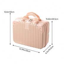 LIVINGANDHOME Living And Home 5 Colors Portable Hard Shell Handheld Makeup Travel Case,Makeup Storage Box,Makeup Storage Box - Pink - View 9