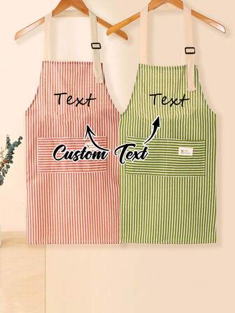Customizable Kitchen Apron - Personalized Design, Text - Woven Polyester Cooking Apron Washable Warm Custom,Unique,Personalized Ideal Gifts For Boyfriend,Ideal Gifts For Girlfriend,Ideal Gifts For Family,Ideal Gifts For Friends Boyfriend,Girlfriend,Friends Sofa,Bed,Car,Tea Room,Bedroom,Living Room,Bathroom,Dining Room