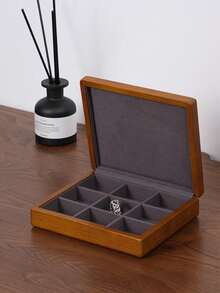 Oirlv 1 PC Wooden Jewelry Box Organizer Ring Necklace Earring Bracelet Box Jewelry Storage Multi Display Jewelry Box Organizer Case ,The Elegant Jewelry Organizer Box Can Be Used To Store Rings,Earrings,Brooches And Other Exquisite Jewelry