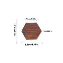 Walnut & Beechwood Display Gift Base, Figurine Doll Stand, Minimalist Jewelry Tray Display Rack