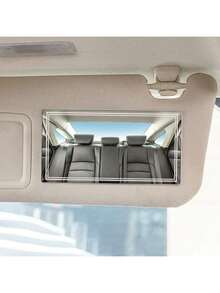 Auto Sonnenblende LED Make-up Spiegel, Aufladbarer LED Spiegel mit dimmbarem Touchscreen, Make-up Spiegel mit 3 Lichtmodi, einstellbare Helligkeit, Clip-On Rückspiegel Sonnenblende Kosmetikspiegel, Autozubehör