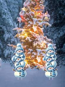 2 Stücke Schneemann Yard Schilder, Yard Willkommensplakette, aufrechte Yard Willkommensplakette, süße Schneemann Outdoor Yard Dekoration, Größe: 25*50cm, Kunststoffmaterial, geeignet für Feiertage, Neujahr, Winter, Outdoor Garten, Raseneingang Dekoration, Weihnachtsferien Dekoration, Outdoor Geschenk