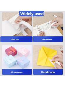 1pc Double-Sided Clear Adhesive Tape, Suitable For Office, School, DIY, Handcraft, Scrapbooking, Art, Crafts, Cards And Gifts, Valentine's Day, Party Supplies, Birthday Gifts And Other Bonding Accessories