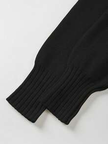 FOR BEAUTY Autumn And Winter New Solid Color Round Neck Zipper Knitted Cardigan Women's Top, Gentle Korean Elegant Casual Loose Lazy Style Versatile Suitable For Go Out Commuting Sweater Coat Autumn Women's Clothing New Year