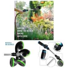Lawn And Garden Hose Nozzle - Heavy - Duty, Pull - Spray Nozzle - With Thumb Control And 10 Spray Patterns! - Fully Covered Metal Body, Hose Nozzle. - Shower Wand - View 1