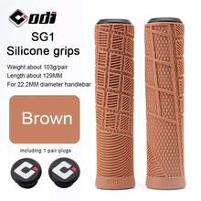 1 par de puños de silicona para manillar de bicicleta de montaña, puños suaves y antichoque para bicicleta BMX, piezas y accesorios de ciclismo