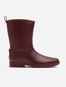 极简风格的惠灵顿靴 - 紅色 - 查看 3