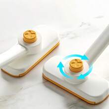 1 pieza Mopa de toalla facial giratoria, soporte para toallitas húmedas de limpieza de pared y piso sin manos, herramienta de limpieza de escritorio y pared multifuncional