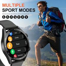 1.48" Full Touch Screen Smart Watch For Men & Women, With Notification, Wireless Call, Multiple Sports Modes, Weather Display, Camera Control, Pedometer, Metal Body, Durable Outdoor, 240p Resolution, Compatible With IOS & Android Phones, Suitable For Friends