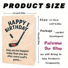 Une carte d'anniversaire humoristique pour les fans des Maple Leafs, parfaite comme cadeau unique pour les amis et la famille qui aiment les sports. Célébrez avec une touche d'humour inspirée des matchs des Leafs