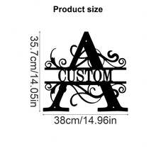 1 Fine Metal Art Logo - Personalized Last Name Logo, Name Design, Home Decoration With Custom Initials Thumbnail, Classic Style, Wall-Mounted Wall Art Decoration For Theme Parties, Perfect Heartfelt Gifts For Friends And Family, Customizable Wedding Gifts., Valentine Day, Valentine Day Decor Ornamental Exquisite, High-Quality Custom, Personalized, Unique Ideal Gifts For Her Pets ,Forever Love - Multicolor - View 22
