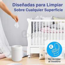 Toallitas Húmedas para Bebé,% Fibras Naturales, Suaves y Resistentes, Sin Fragancia, Textura Suave para una Limpieza Delicada, 60 Hojas por Paquete, Hipoalergénicas y Seguras para Piel Sensible - 1 - Ver 7