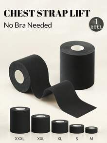 2 Rolls Chest Lift Tape, Shiny, Customizable Size, Invisible Lift & No Trace Self-Adhesive Sports Tape, Chest Lift Tape, Elastic Chest Tape - Multicolor - View 19